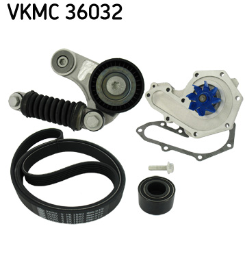 Pompe à eau + jeu de courroie d'accessoires SKF VKMC 36032
